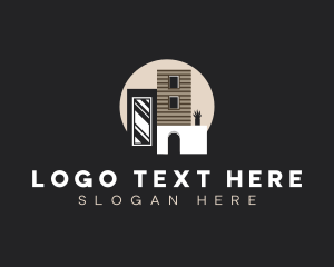 Contractor - Contemporary House Architecture logo design