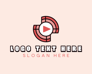 Media Player Button logo design