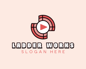 Media Player Button logo design