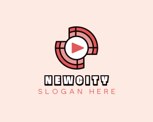 Media Player Button logo design