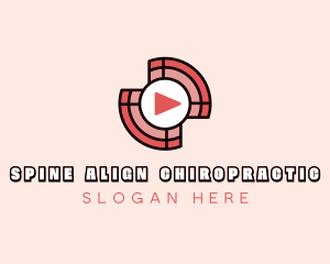 Media Player Button logo design