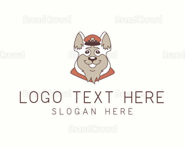 Captain Dog Pet Logo