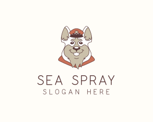 Captain Dog Pet logo design