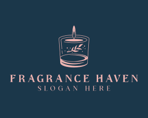 Scented - Scented Floral Candle logo design