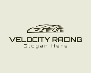 Fast Racing Automobile Car logo design