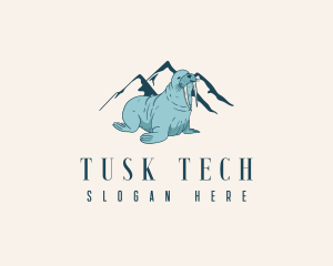 Tusk - Artic Wild Walrus logo design