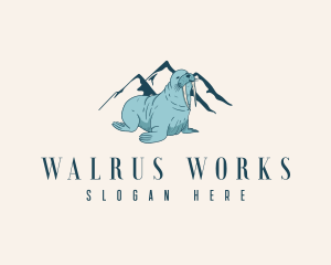 Artic Wild Walrus logo design