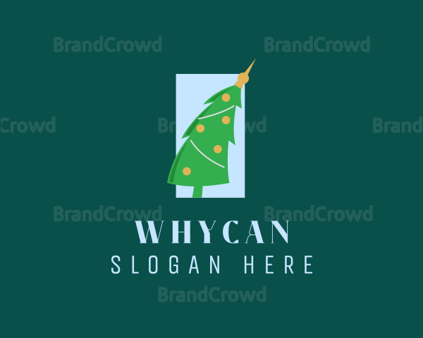 Holiday Christmas Tree Logo