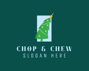 Holiday Christmas Tree Logo