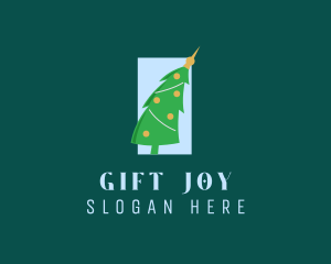 Holiday Christmas Tree logo design