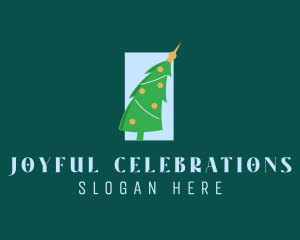 Merrymaking - Holiday Christmas Tree logo design