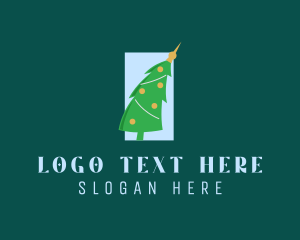 Holiday Christmas Tree Logo