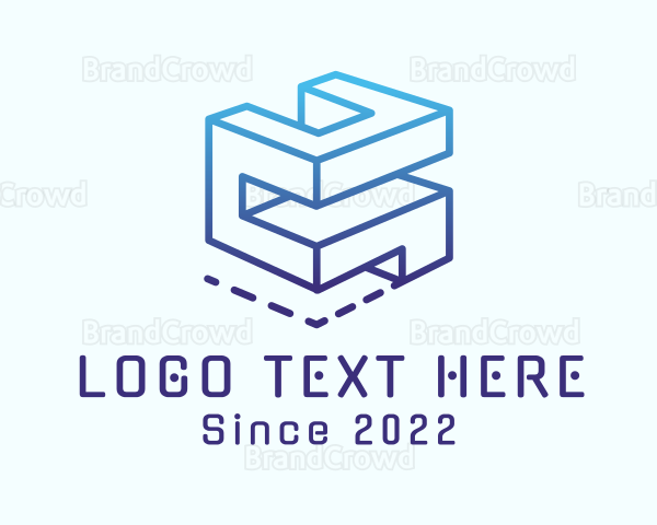 Gradient Construction Block Logo