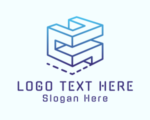 Gradient Construction Block Logo