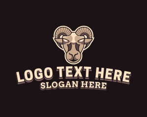 Livestock - Goat Avatar Ram logo design