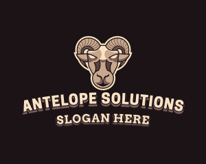 Antelope - Goat Avatar Ram logo design