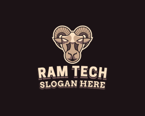 Goat Avatar Ram logo design
