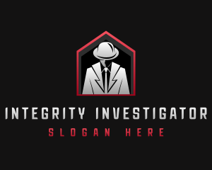 Investigator - Mysterious Investigator Mobster logo design