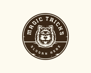 Tricks - Dog Lick Tongue logo design