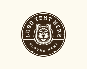 Shelter - Dog Lick Tongue logo design
