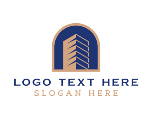 Office Space - Building Hotel Architecture logo design