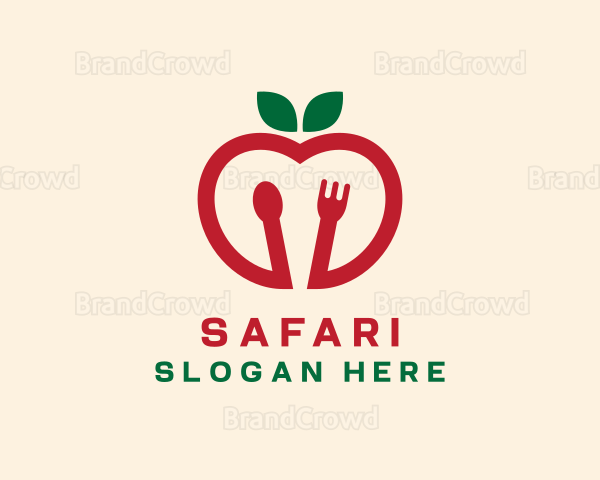Spoon Fork Apple Logo