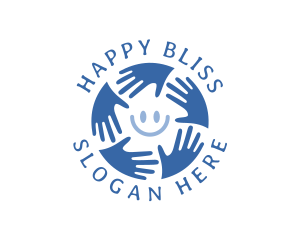 Happy Charity Hands logo design