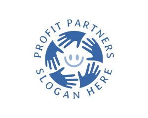 Happy Charity Hands logo design