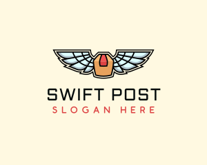 Post - Wing Box Logistic logo design