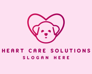 Cute Puppy Dog logo design