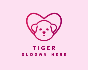 Pet - Cute Puppy Dog logo design