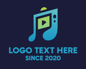 Youtube Vlog - Music Streaming App logo design