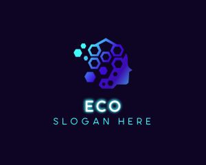 Machine Learning - Hexagon Computing Software logo design