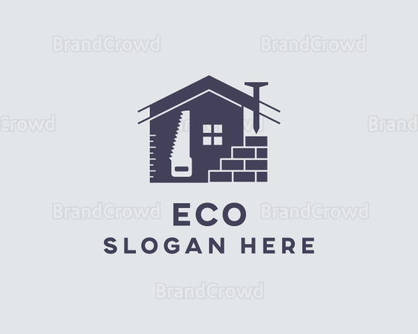 Construction Home Builder Logo