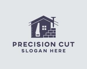 Handsaw - Construction Home Builder logo design