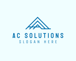 Blue Professional Letter A  logo design