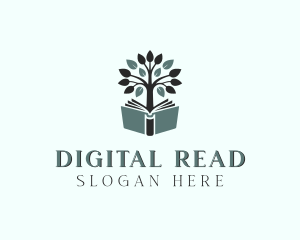 Ebook - Tree Book Tutoring logo design