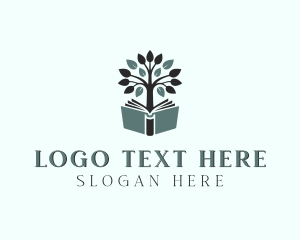 Tutoring - Tree Book Tutoring logo design