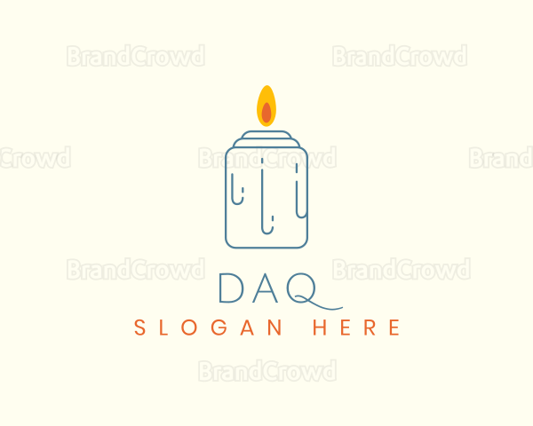 Aromatic Candle Flame Logo