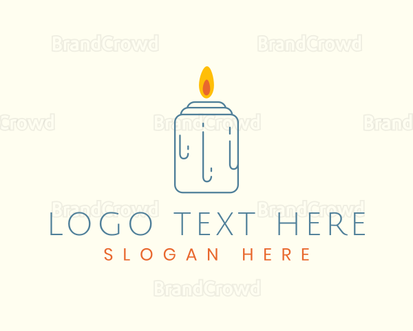 Aromatic Candle Flame Logo