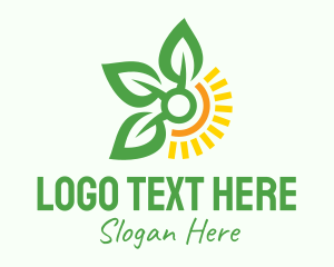 Plant - Sunshine Leaf Farm logo design