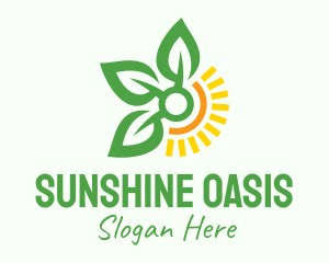 Sunshine Leaf Farm  logo design