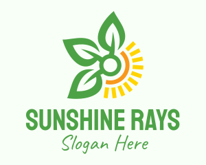 Sunshine Leaf Farm  logo design