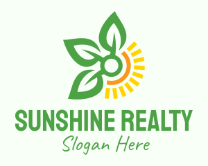 Sunshine Leaf Farm  logo design