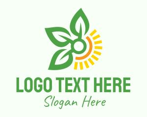 Botany - Sunshine Leaf Farm logo design