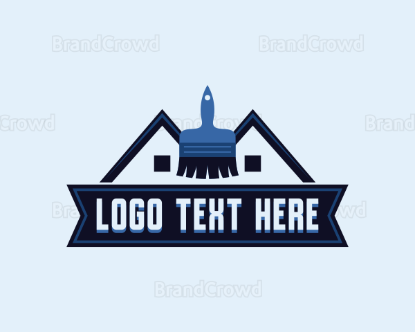 Handyman Paint Brush Logo