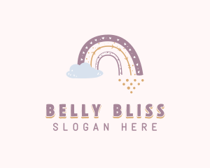 Prenatal - Boho Rainbow Cloud logo design