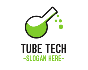 Tube - Toxic Green Poison logo design