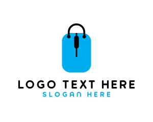 For Sale - Shopping Tag Bag logo design