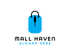 Shopping Tag Bag logo design